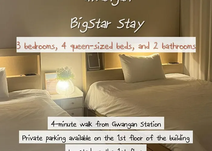 4 Beds Busan Gwangalli Big Star Stay
