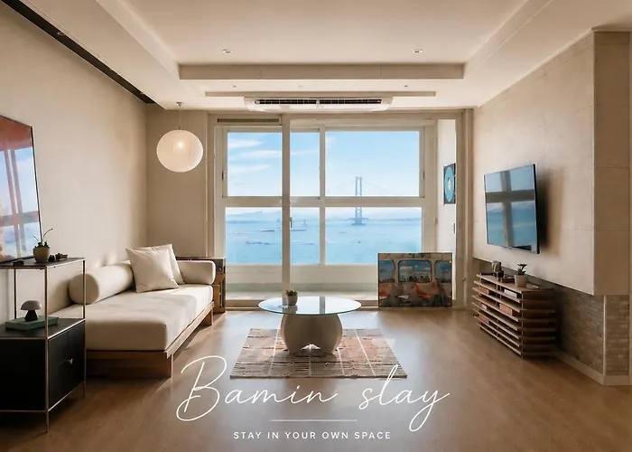 Bamin Stay-Direct Ocean View Of Gwangandaegyo Bridge In Gwangalli